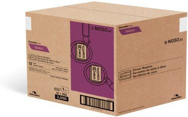 Cascades Tissue Group - Select 1 ply Dinner Napkins, 3000/cs - N050