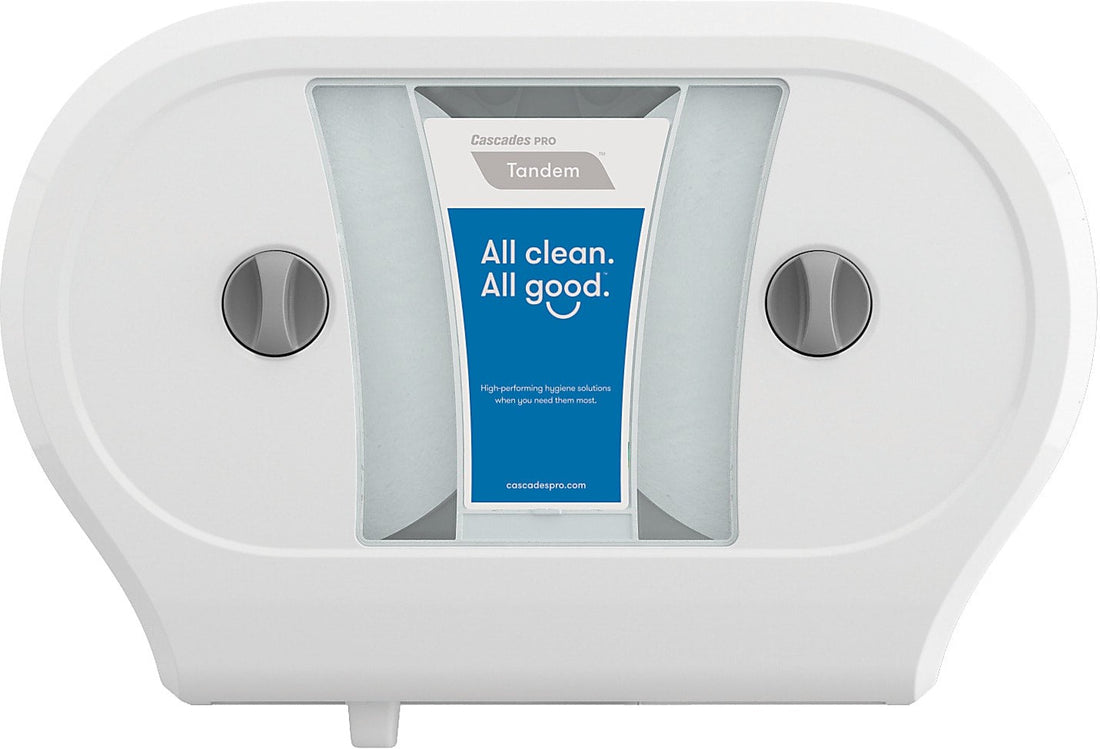 Cascades Tissue Group - White Tandem Double JRT Dispenser - C244