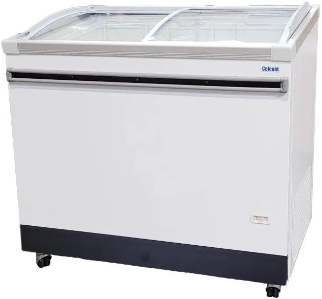 Celcold - 40" Mid-Size Angled Top Commercial Ice Cream Display Freezer - CEATF40