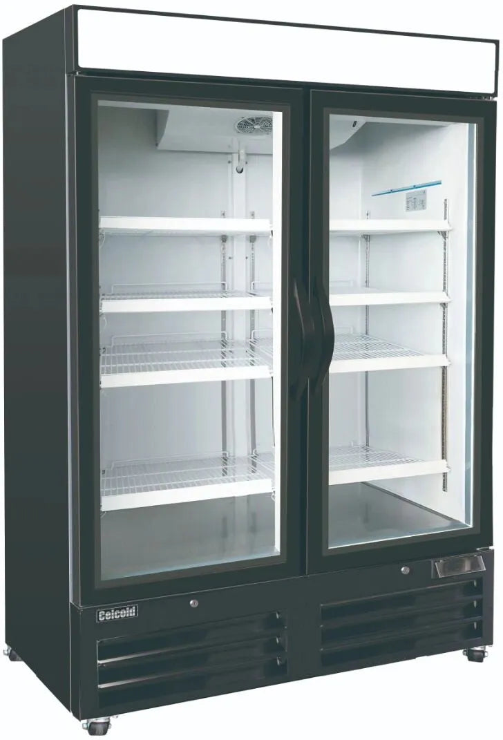 Celcold - 48" Commercial Glass Door Reach-In Refrigerator - CR48GDM
