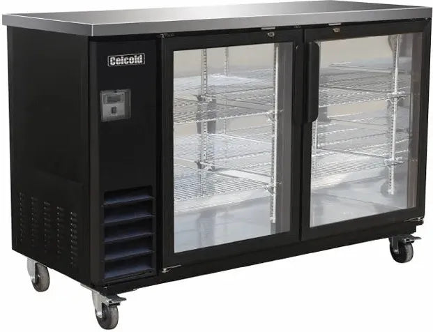 Celcold - 48" Glass Door Commercial Back Bar Refrigerator - CBB48G