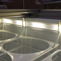 Celcold - 52" Sliding Glass Ice Cream Cabinet/Freezer with Food Guard & Baskets/Cover - CF52ESG-LED