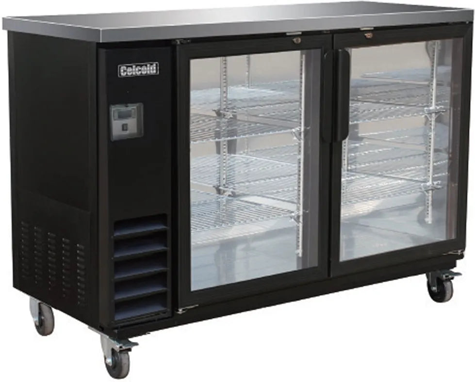 Celcold - 60" Glass Door Commercial Back Bar Refrigerator - CBB60G