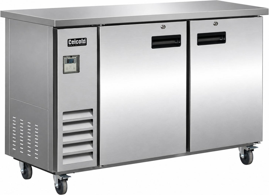 Celcold - 60" Stainless Steel Commercial Back Bar Refrigerator - CBB60S