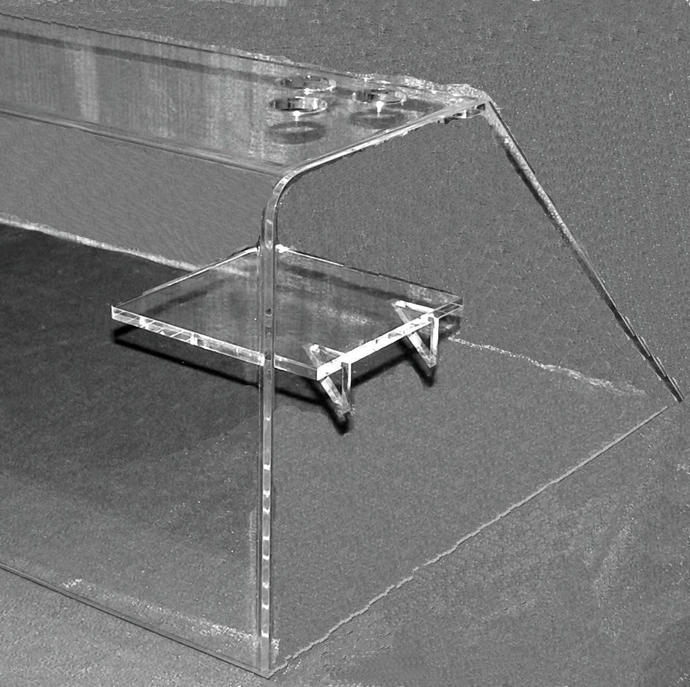 Celcold - 71" Acrylic Food Sneeze Guard for CF71SG Ice Cream Cabinet - CF71FG