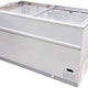 Celcold - 71" Sliding Glass Ice Cream Cabinet/Freezer with Interior LED Lights - CF71ESG-LED
