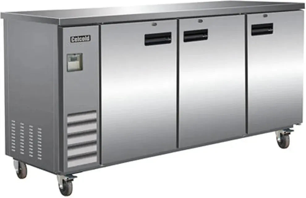 Celcold - 72" Stainless Steel Commercial Back Bar Refrigerator - CBB72S