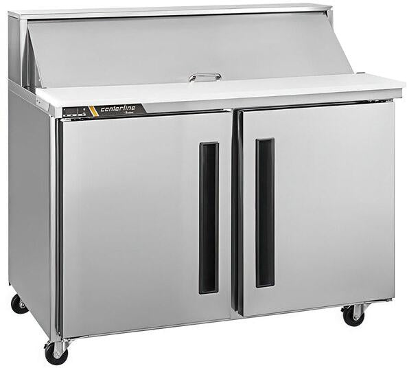 Centerline By Traulsen - 48.5" 2 Door Refrigerated Sandwich Prep Table - CLPT-4812-SD-LR