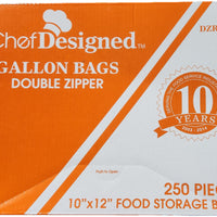 Chef Designed - 10" X 12", 2 mil Reclosable Bag, 250/Bx - DZR-5117