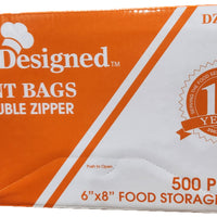 Chef Designed - 6" X 8", 2 mil Reclosable Bag, 500/Bx - DZR-5094