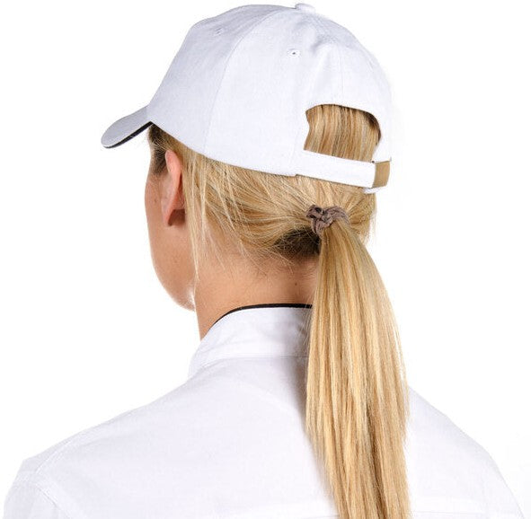 Chef Revival - 100% Cotton Black Chef's Baseball Cap with Adjustable Head Strap & Chef Logo - H064BK