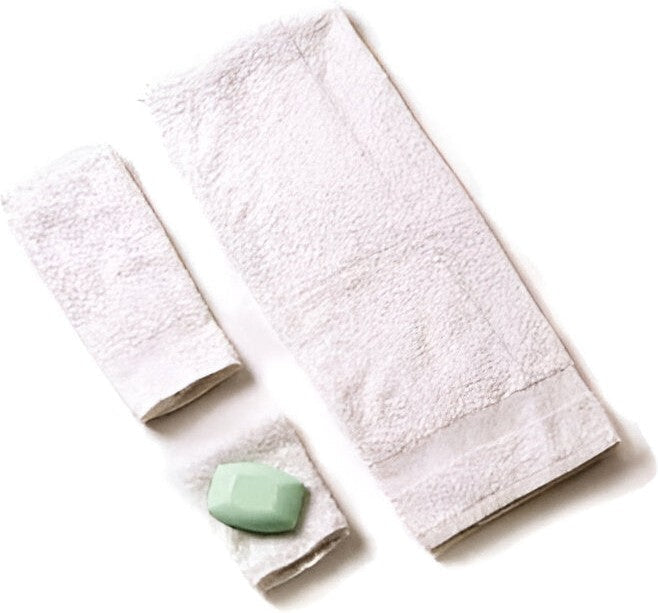 Chef Revival - 15" x 25" Ribbed Heavyweight White Cotton Bar Towel, Pack of 12 - HTI250W