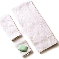 Chef Revival - 15" x 25" Ribbed Heavyweight White Cotton Bar Towel, Pack of 12 - HTI250W