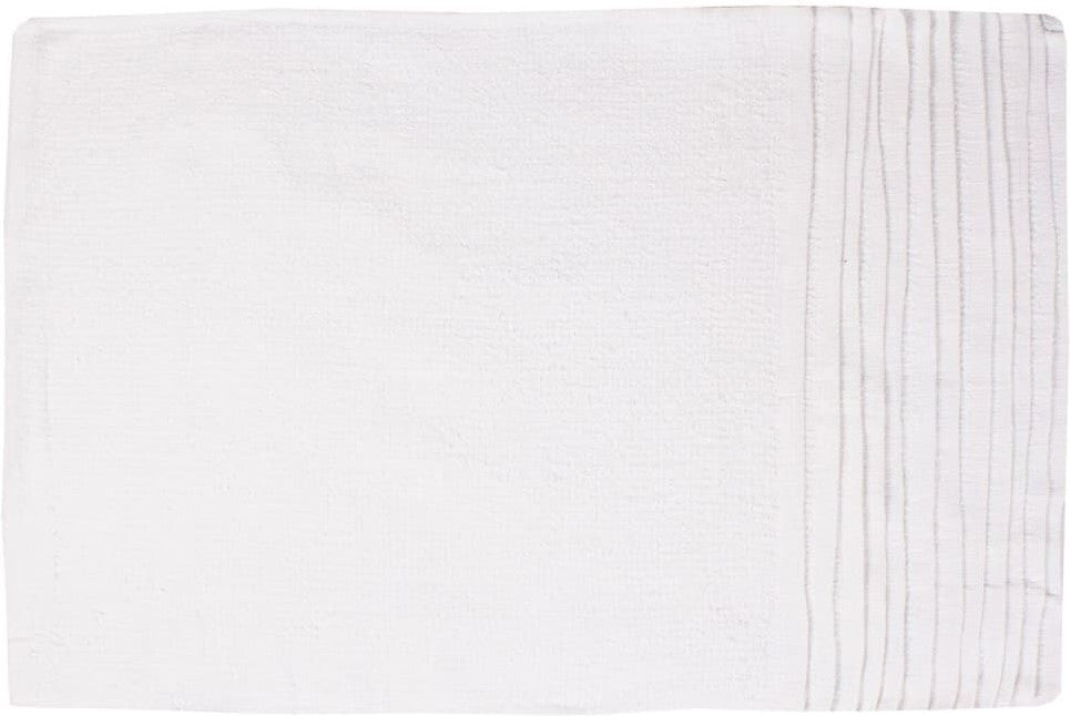 Chef Revival - 16" x 19" Cotton White Ribbed Terry Bar Towel (28 Oz), Pack of 12 - BMR