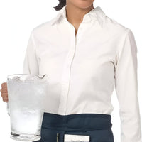 Chef Revival - 24" x 12" Poly-Cotton Burgundy Waist Apron With 3 Pocket - 605WAFH - DISCONTINUED