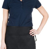 Chef Revival - 24" x 12" Poly-Cotton Burgundy Waist Apron With 3 Pocket - 605WAFH - DISCONTINUED