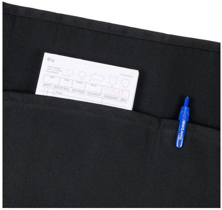 Chef Revival - 24" x 12" Poly-Cotton Burgundy Waist Apron With 3 Pocket - 605WAFH - DISCONTINUED