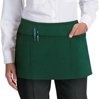 Chef Revival - 24" x 12" Poly-Cotton Burgundy Waist Apron With 3 Pocket - 605WAFH - DISCONTINUED