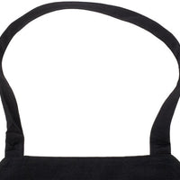 Chef Revival - 24" x 27" Mid Length Polyester Front House Bib Apron with 3 Pocket - 602PS-BK