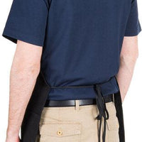 Chef Revival - 24" x 27" Mid Length Polyester Front House Bib Apron with 3 Pocket - 602PS-BK