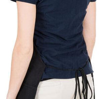 Chef Revival - 24" x 27" Mid Length Polyester Front House Bib Apron with 3 Pocket - 602PS-BK