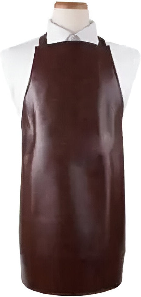 Chef Revival - 26" x 28" Vinyl Havy Duty Brown Bib Cleaning Apron - VAHD