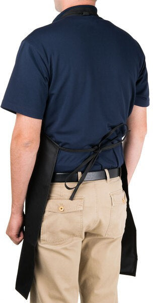 Chef Revival - 27" x 33" Polyester Black Bib Apron with vinyl Backing Waterproof Adjustable Neck Strap - 601MAJ-BK