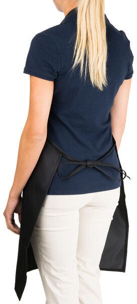 Chef Revival - 27" x 33" Polyester Black Bib Apron with vinyl Backing Waterproof Adjustable Neck Strap - 601MAJ-BK