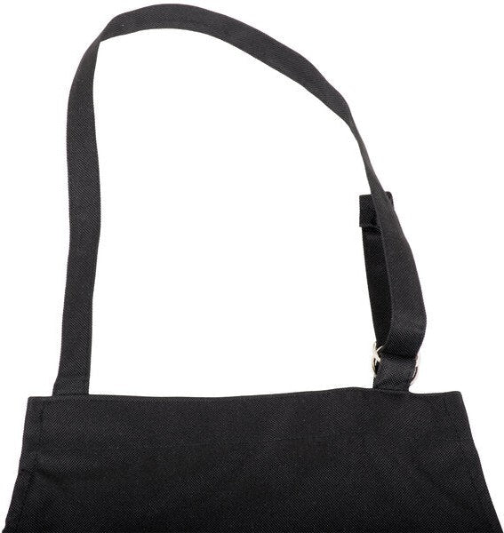 Chef Revival - 27" x 33" Polyester Black Bib Apron with vinyl Backing Waterproof Adjustable Neck Strap - 601MAJ-BK