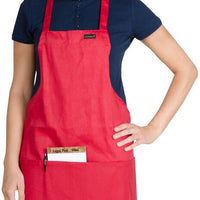 Chef Revival - 28" x 25" Mid Length Poly-Cotton Front House Bib Apron with 3 Pocket - 602BAFH