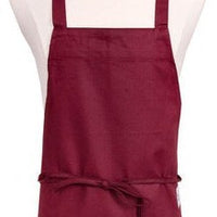 Chef Revival - 28" x 25" Mid Length Poly-Cotton Front House Bib Apron with 3 Pocket - 602BAFH