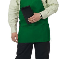 Chef Revival - 28" x 27" Poly-Cotton Bib Apron with 3 Pocket & Adjustable Neck - 612BAFH