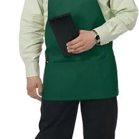 Chef Revival - 28" x 27" Poly-Cotton Bib Apron with 3 Pocket & Adjustable Neck - 612BAFH