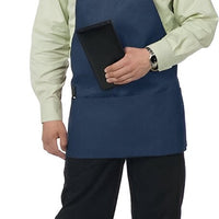 Chef Revival - 28" x 27" Poly-Cotton Bib Apron with 3 Pocket & Adjustable Neck - 612BAFH