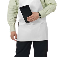 Chef Revival - 28" x 27" Poly-Cotton Bib Apron with 3 Pocket & Adjustable Neck - 612BAFH