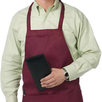 Chef Revival - 28" x 27" Poly-Cotton Bib Apron with 3 Pocket & Adjustable Neck - 612BAFH