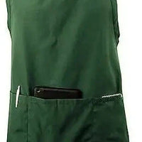 Chef Revival - 28" x 30" Poly-Cotton Utility Bib Apron with 3 Pocket & Adjustable Neckstrap - 601BAO-3