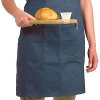 Chef Revival - 28" x 30" Poly-Cotton Utility Bib Apron with 3 Pocket & Adjustable Neckstrap - 601BAO-3