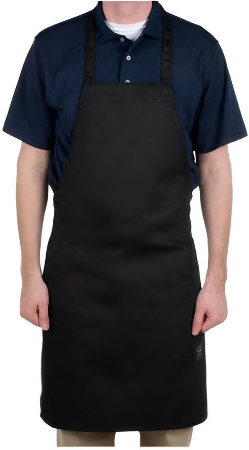 Chef Revival - 28" x 34" Full Length Poly-Cotton Utility Bib Apron with No Pocket - 601NP