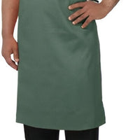Chef Revival - 28" x 34" Full Length Poly-Cotton Utility Bib Apron with No Pocket - 601NP