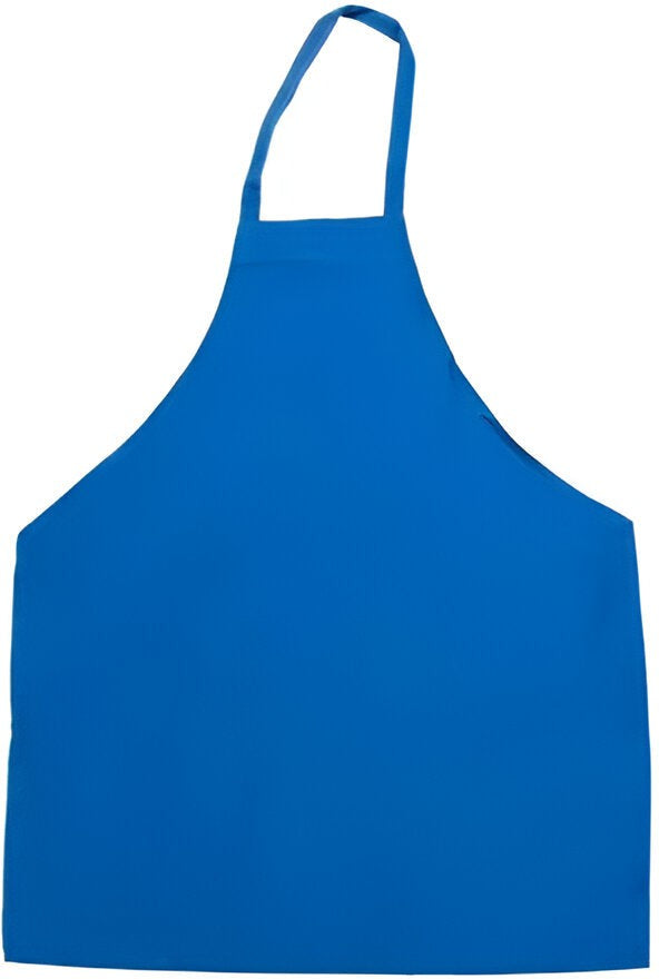 Chef Revival - 28" x 34" Full Length Poly-Cotton Utility Bib Apron with No Pocket - 601NP
