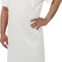 Chef Revival - 28" x 34" Full Length Poly-Cotton Utility Bib Apron with No Pocket - 601NP