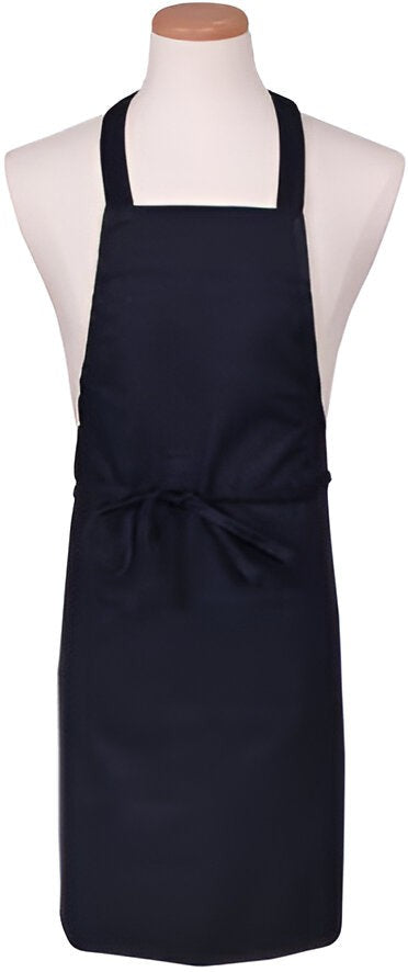 Chef Revival - 28" x 34" Full Length Poly-Cotton Utility Bib Apron with No Pocket - 601NP