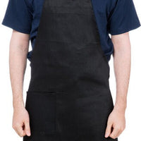Chef Revival - 28" x 34" Full Length Poly-Cotton Utility Bib Apron with Pocket - 601BAC