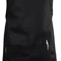 Chef Revival - 28"x32" Poly-Cotton Tuxedo V-Neck Apron with Two Pocket - VNA3840-BK