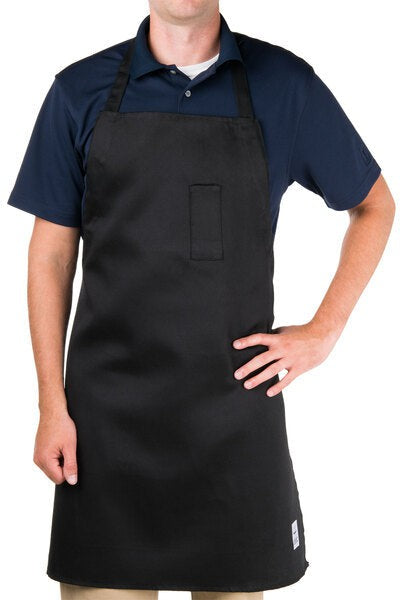 Chef Revival - 29" x 34" Poly-Cotton Self Adjustable Bib Apron with Pencil Pocket - 411BA