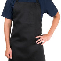 Chef Revival - 29" x 34" Poly-Cotton Self Adjustable Bib Apron with Pencil Pocket - 411BA