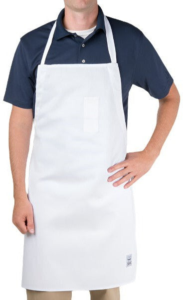 Chef Revival - 29" x 34" Poly-Cotton Self Adjustable Bib Apron with Pencil Pocket - 411BA