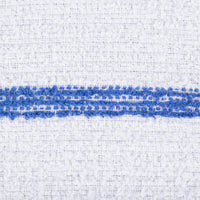 Chef Revival - 32 Oz Cotton White Bar Towel with Blue Stripe, Pack of 12 - 700BRT-BLS