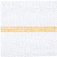 Chef Revival - 32 Oz Cotton White Bar Towel with Gold Stripe, Pack of 12- 700BRT-GLS
